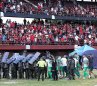 Hinchada del Cúcuta vs. Nacional 2025. 