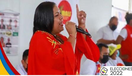 Arelis Uriana, precandidata indígena del Pacto Histórico./Foto: cortesía