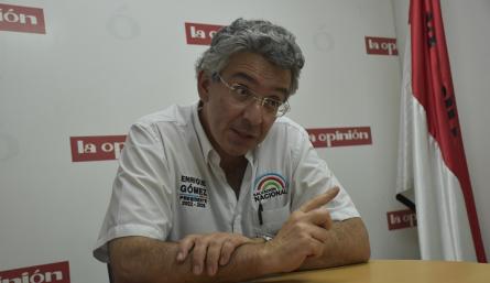 El candidato a la Presidencia Enrique Gómez Martínez estuvo en Cúcuta en la recta final de la campaña. /Foto: Pablo Castillo-La Opinión