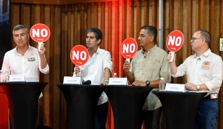 Los candidatos a la Gobernación de Norte de Santander fijaron su posición sobre temas coyunturales para la región./Foto Juan Pablo Cohen-La Opinión