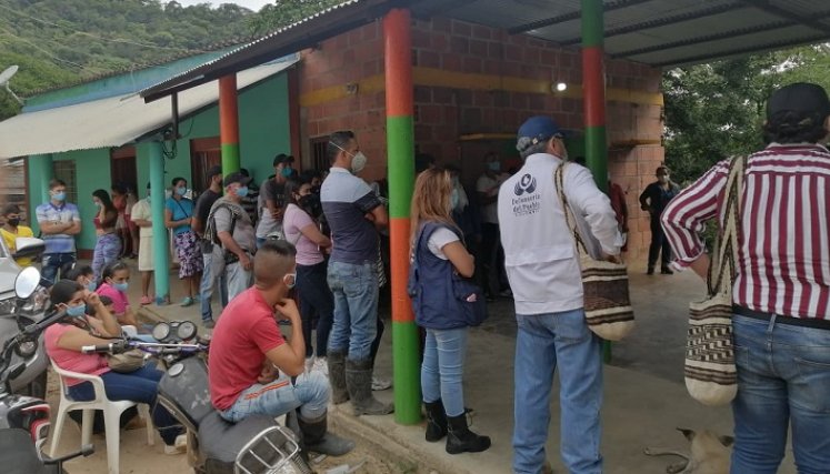 Visita de la Defensoría de Pueblo a la zona. /Defensoría del Pueblo