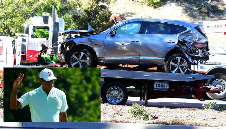 Accidente de Tiger Woods. 