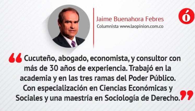 Columnista Jaime Buenahora Febres.