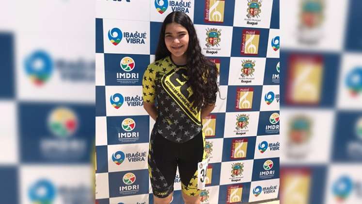 Angie Castro, del club Estrellas en Línea, ganó el bronce en prueba meta contra meta 200 metro./ Foto Cortesía