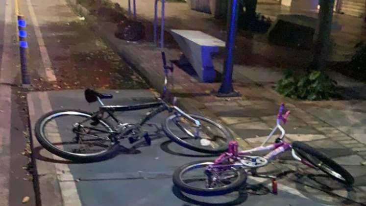 Cinco ciclistas resultaron heridos tras este accidente de tránsito./Foto: Cortesía