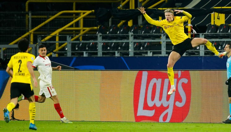 Erling Haaland- Champions League Erling Haaland alcanzó los 20 goles en la Champions League.
