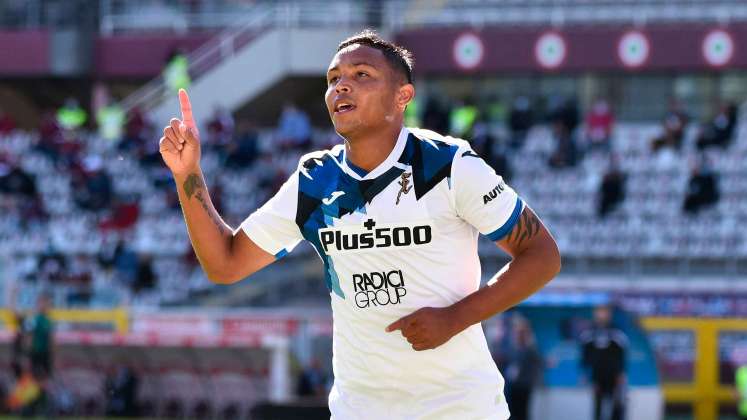 Luis Fernando Muriel, goleador del Atalanta de Italia. 