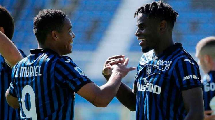 Luis Fernando Muriel y Duván Zapata, delanteros colombianos. 