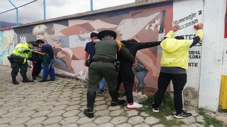 La Policía adelanta requisas permanentes en Pamplona. / Foto: Cortesía/ La Opinión