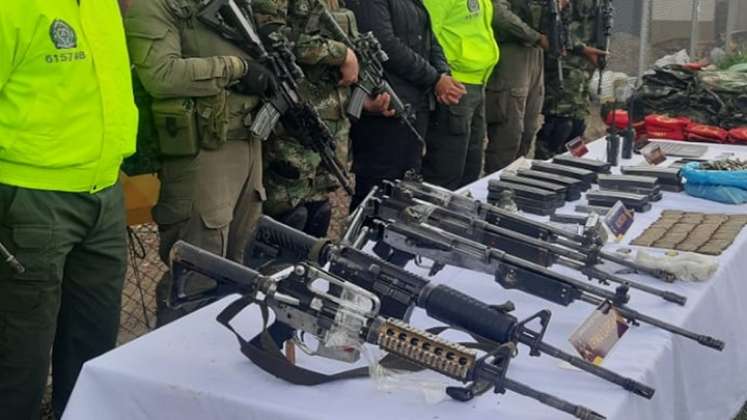 Entre el armamento extraviado hay cuatro fusiles y tres pistolas.