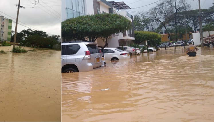 La Carolina Campestre y La Esmeralda, sectores afectados por las lluvias en Cúcuta.