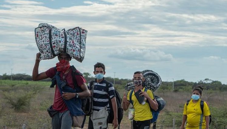 Migrantes venezolanos en Colombia