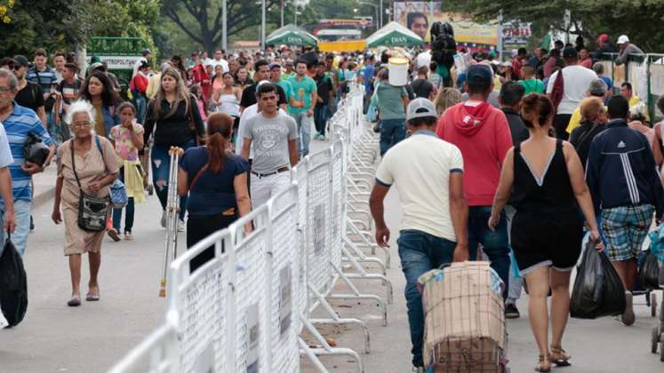 Migrantes venezolanos en Colombia