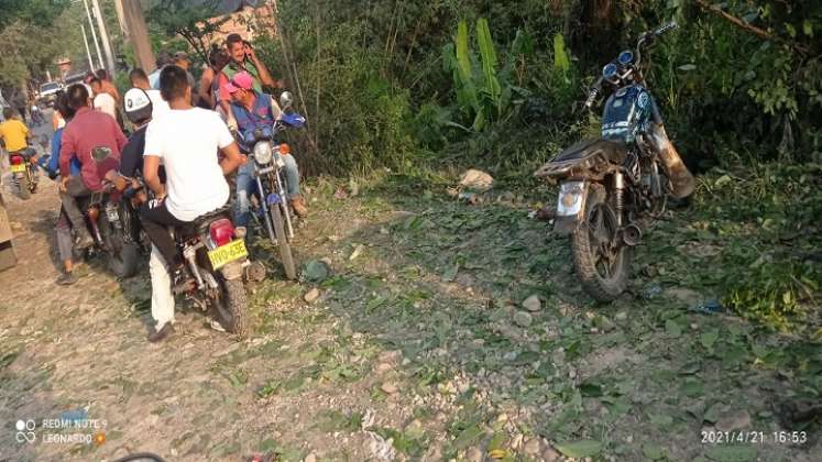 El ataque con explosivo se produjo en el barrio Largo de Tibú.