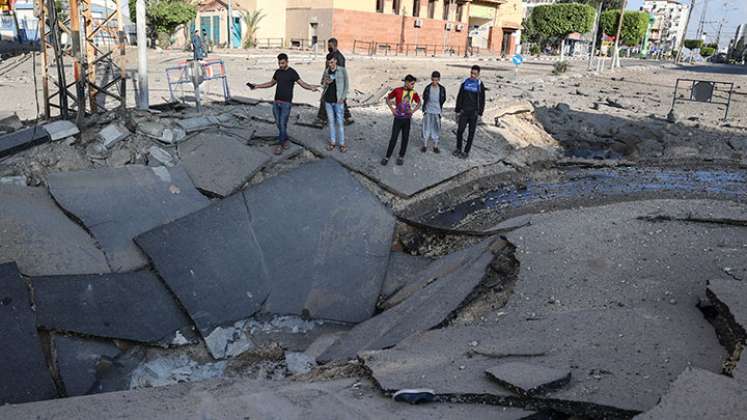 Bombardeos en Gaza.