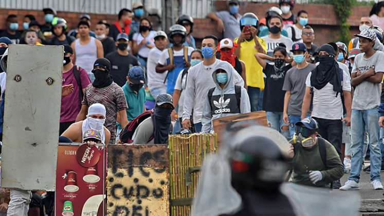 Protestas en el marco del Paro Nacional.