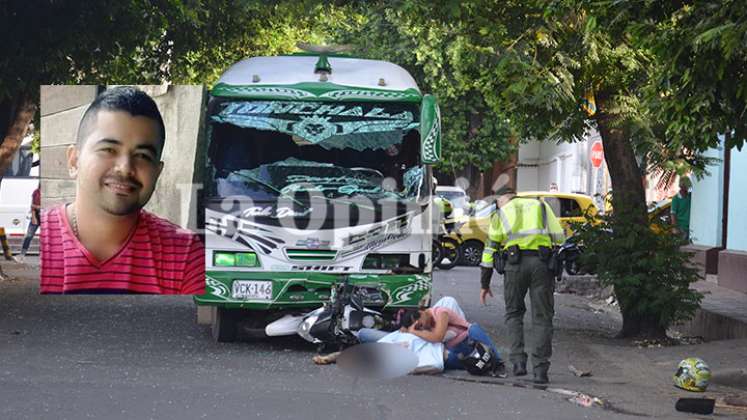 Zapatero chocó contra una buseta y murió en el sitio