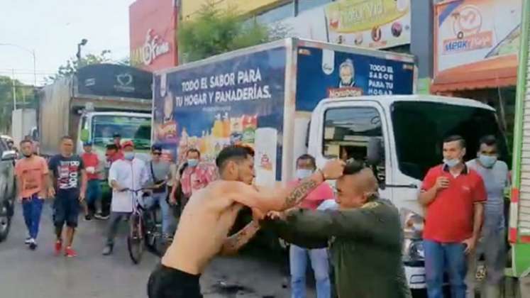 La pelea se registró en la avenida 6 con calle 7 del centro.