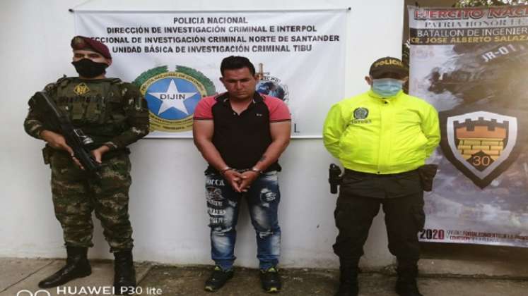 Ángel Miro López García fue detenido en Tibú.