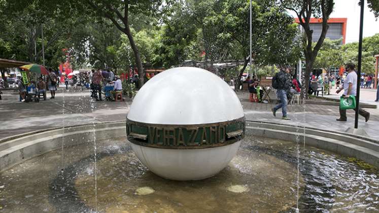 La fuente fue un regalo de la colonia italiana en Cúcuta.