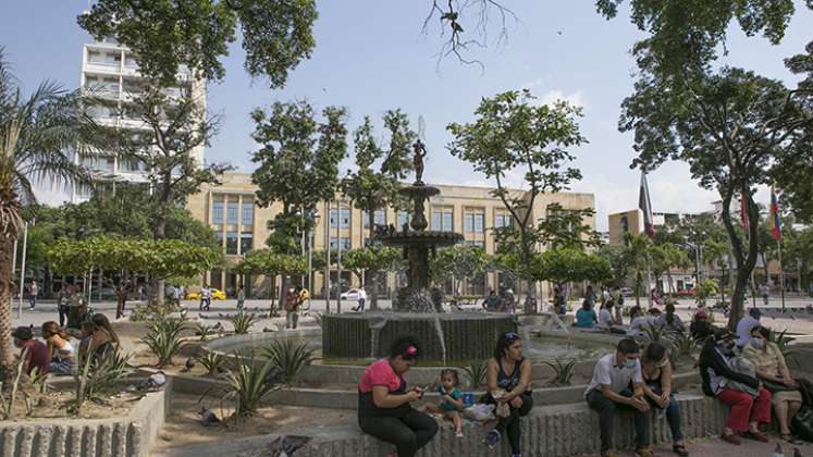 Fuente parque Santander.