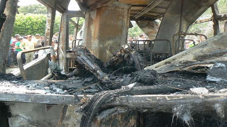 Una tragedia se registró en el barrio Altamira, del municipio de Fundación (Magdalena) cuando un bus que transportaba a 32 niños pertenecientes a una iglesia cristiana estalló en llamas./Foto: archivo de Colprensa