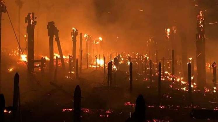 Incendio en Panaca.