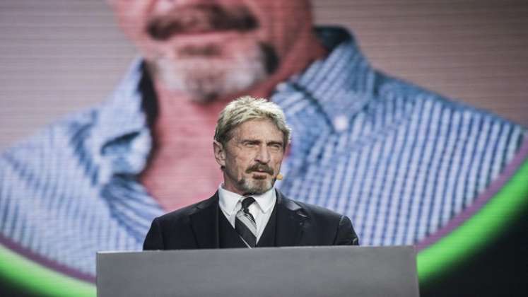 El creador del antivirus informático McAfee fue hallado muerto este miércoles./Foto: AFP