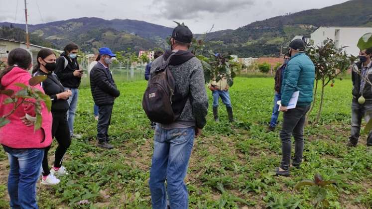 ISER empezó a fortalecer los procesos productivos con 12 campesinos. / Cortesía 