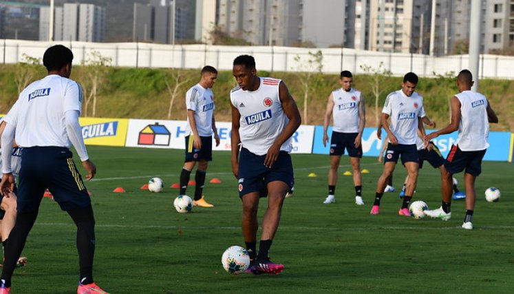 Entrenamiento de la selección Colombia