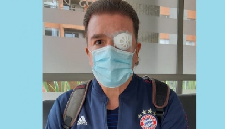 El cantautor vallenato Fabián Corrales sufrió desprendimiento de retina