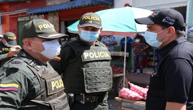 Ante los elevados índices de inseguridad se adoptan estrategias en la plaza de mercado del municipio de Ocaña. / Cortesía/ La Opinión 