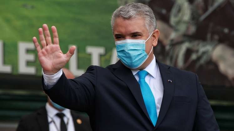 El presidente Iván Duque en la instalación de las sesiones del Congreso. /Foto Colprensa