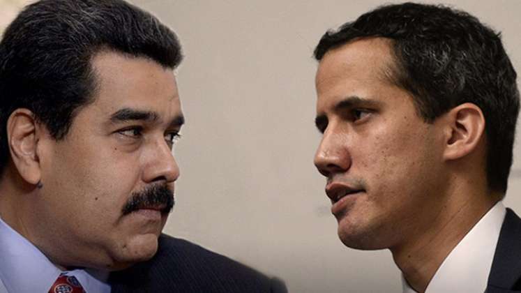 Nicolás Maduro y Juan Guaidó