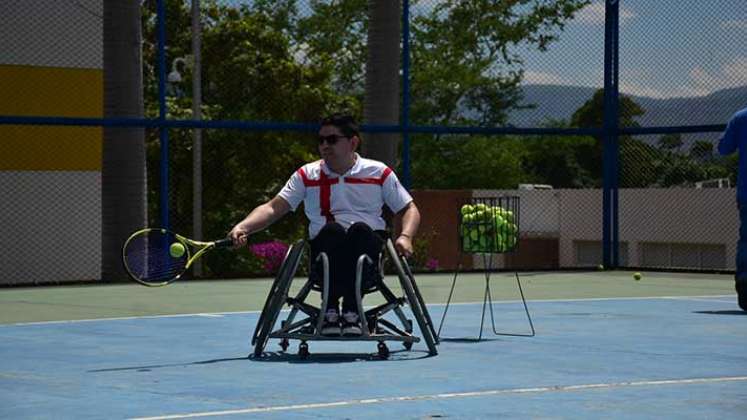 El tenis de silla de ruedas una nueva disciplina que integra el deporte adaptado de Norte de Santander. 