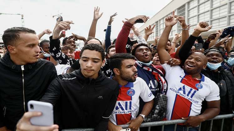 Hinchas del PSG.