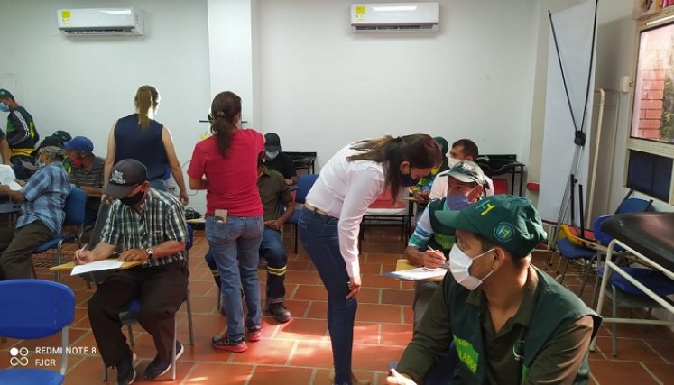 los recuperadores recibieron adiestramiento para aprovechar los residuos a los que se les pueda sacar provecho.