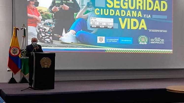 el alcalde Jairo Yáñez participó en Cumbre por la seguridad y la vida en Bogotá./Foto Cortesía