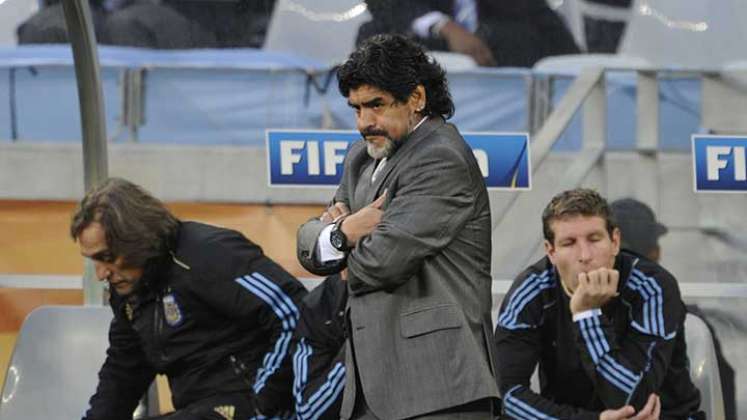 Diego Armando Maradona exastro del fútbol argentino, fallecido en noviembre de 2020