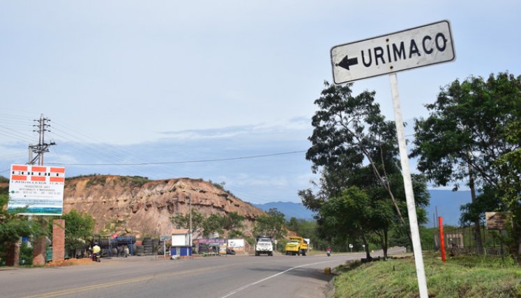 A 40 minutos de la capital nortesantandereana un aviso da entrada a Urimaco. / Fotos Pablo Castillo / La Opinión. / La Opinión.