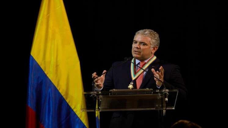 Duque ganó medalla de oro por apoyo a migrantes venezolanos./Foto: colprensa
