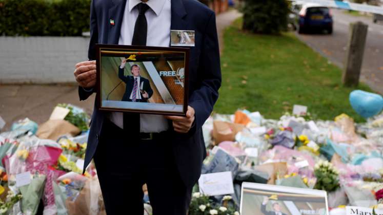 David Amess fue apuñalado en su circunscripción al sureste de Inglaterra. / Foto. AFP