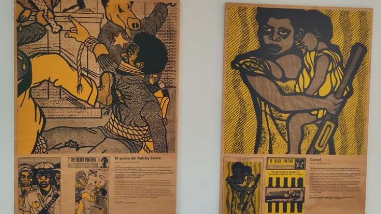 Exposición ‘¡Todo el poder para el pueblo! Emory Douglas y las Panteras Negras’. / Foto: La Opinión