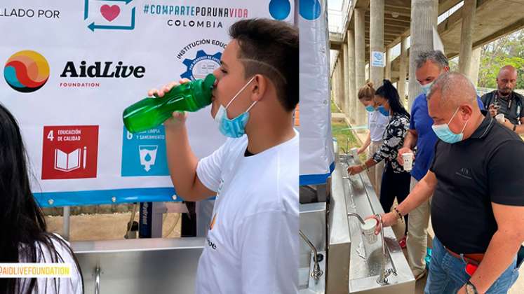 Llevan agua segura a los estudiantes del colegio La Frontera 