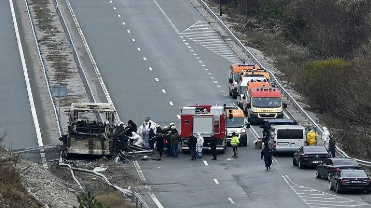 La policía búlgara informó que la mayoría de las víctimas del accidente pertenecían a la minoría albanesa. /AFP