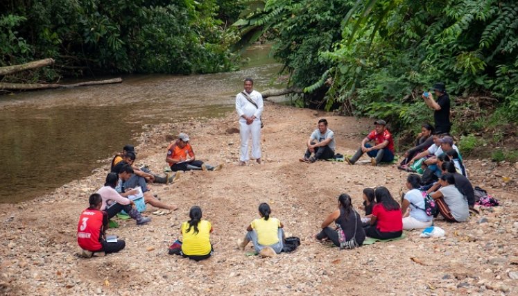 La Universidad Francisco de Paula Santander, seccional Ocaña llega hasta los lugares más apartados de la zona del Catatumbo donde están los resguardos de los Barí. Foto: Cortesía / La Opinión    