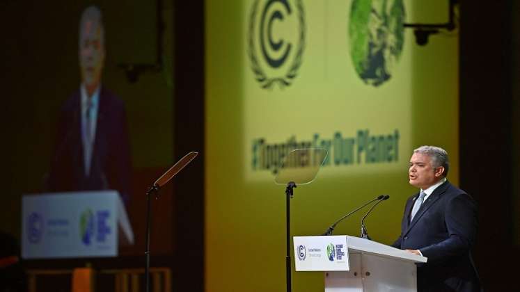 Presidente Iván Duque en la COP26