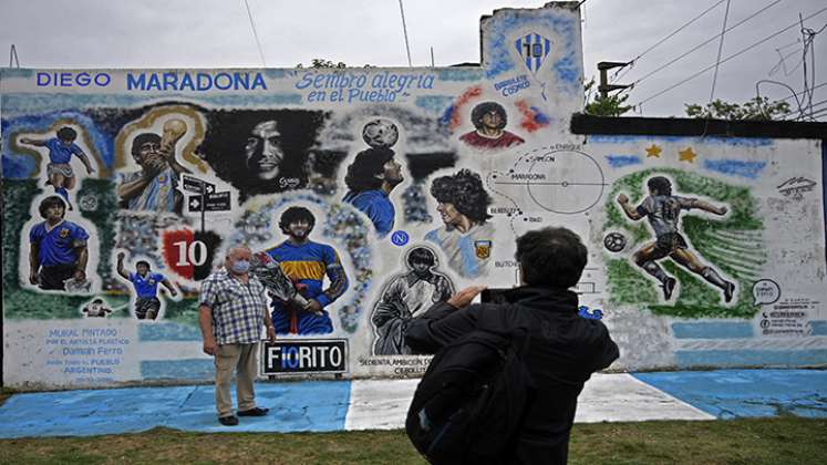 Mural Diego Armando Maradona.