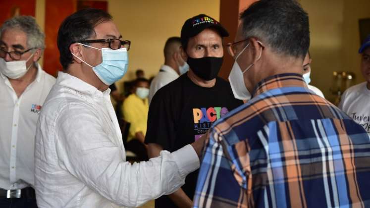 Gustavo Petro estuvo en Cúcuta presentando su propuesta de campaña./Foto Pablo Castillo