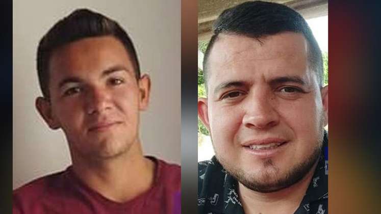 Las víctimas son Andrey Guerrero (izquierda, y Yecid Amaya.